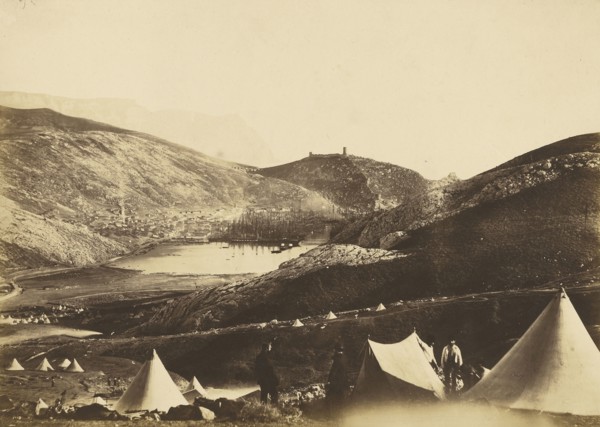Balaklava from Guards Hill; Roger Fenton, English, 1819 - 1869, 1855; Salted paper print; 24.3 x 34.1 cm 9 9,16 x 13 7,16 in