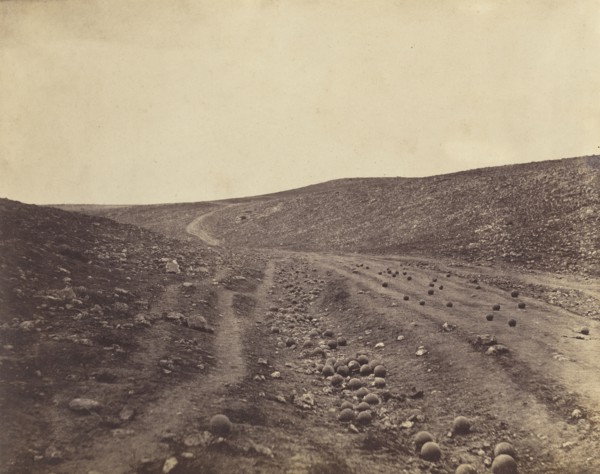 Valley of the Shadow of Death; Roger Fenton, English, 1819 - 1869, Crimea, Ukraine; April 23, 1855; Salted paper print