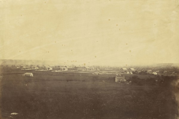 Fort Riley, Kansas; Alexander Gardner, American, born Scotland, 1821 - 1882, 1867; Albumen silver print