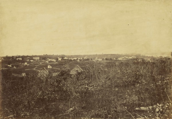 Lecompton, Kansas; Alexander Gardner, American, born Scotland, 1821 - 1882, 1867; Albumen silver print