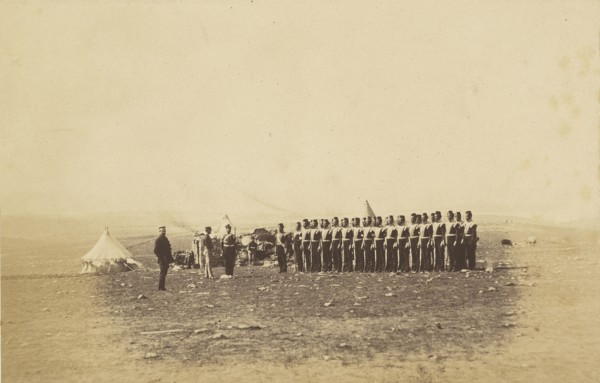 Lt. General Sir John Campbell and the Remains of the Light Company of the 38th Regiment; Roger Fenton, English, 1819 - 1869
