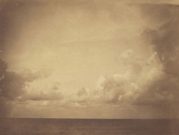 Seascape with Cloud Study; Gustave Le Gray, French, 1820 - 1884, Sète, France; 1857 - 1859; Albumen silver print
