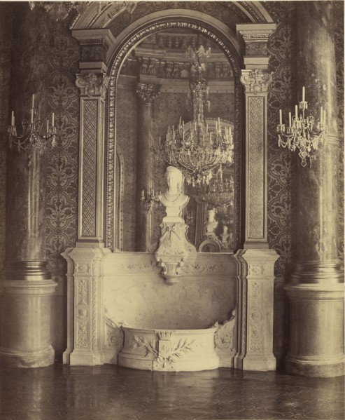 Interior of a Palace, probably the Hotel de Ville, Paris; Charles Marville, French, 1813 - 1879, Paris, France; 1860 - 1869