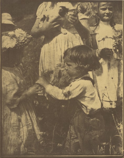 Happy Days; Gertrude Käsebier, American, 1852 - 1934, Newport, Rhode Island, United States; 1903; Gum platinum print