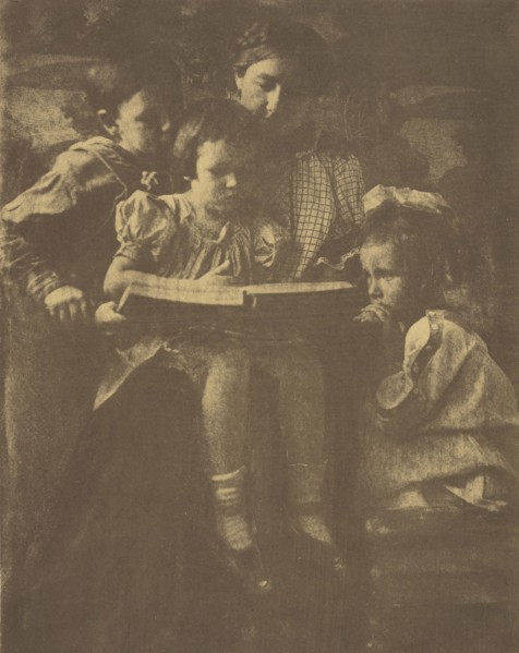 Hermine Turner with Mina and Mason Turner and Elizabeth O'Malley; Gertrude Käsebier, American, 1852 - 1934, Waban