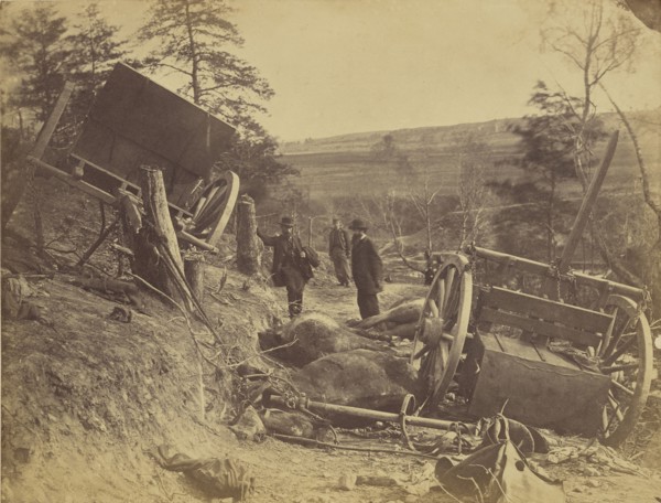 Scene of Battle, Fredericksburg, Virginia; A.J. Russell, American, 1830 - 1902, Fredericksburg, Virginia, United States; May 3