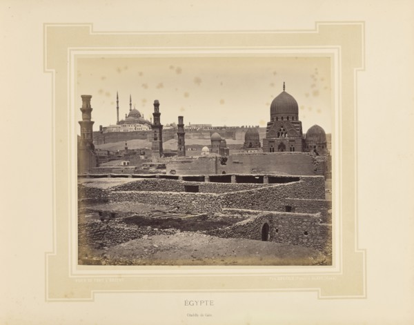 Égypte, Egypt, Citadelle du Caire; Félix Bonfils, French, 1831 - 1885, Alais, France; 1877; Tinted Albumen silver print