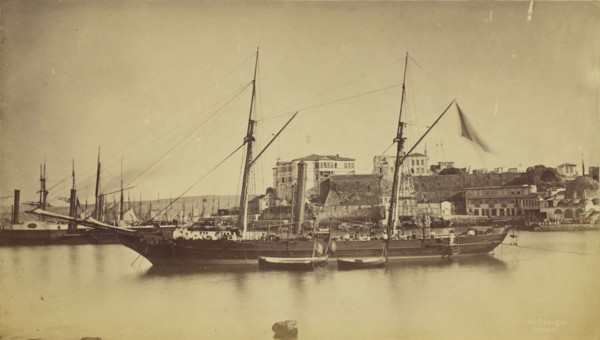 Canee - Salamandre; Baron Paul des Granges, French ?, active Greece 1860s, 1860s; Albumen silver print