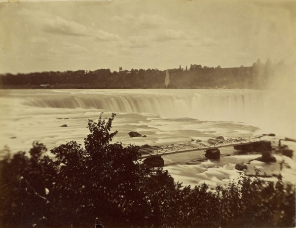 Waterfall; 1870s; Albumen silver print
