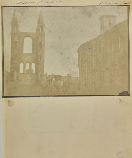 The East Gable and South Aisle of St. Andrews Cathedral with St. Regulus Tower, from the Northwest; Attributed to William