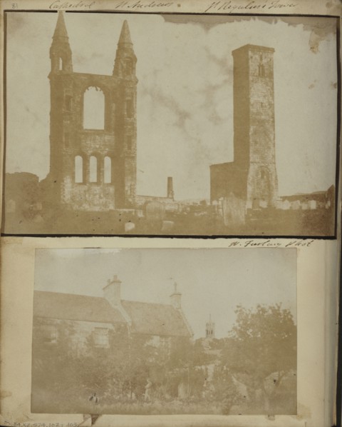 St. Regulus Tower and the East Gable of St. Andrews Cathedral from the Northwest; William Holland Furlong, Irish, active