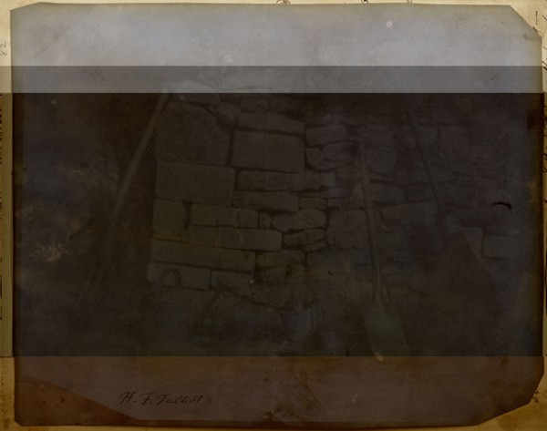 Wall in Melon Ground, Lacock Abbey; William Henry Fox Talbot, English, 1800 - 1877, May 2, 1840; Salted paper print from a