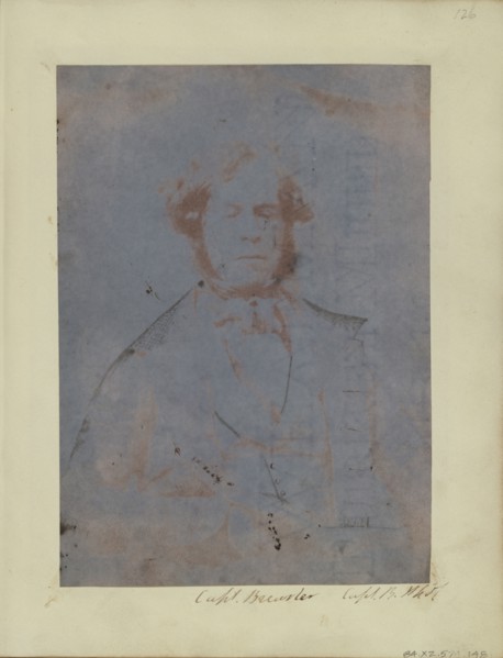 Self-portrait of Henry Craigie Brewster; Capt. Henry Craigie Brewster, British, 1816 - 1905, active 1840s, about 1843; Salted