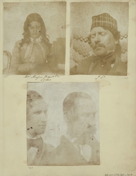 Mrs. David Brewster; British; 1856; Salted paper print from a Calotype negative; 9.4 x 7.9 cm 3 11,16 x 3 1,8 in