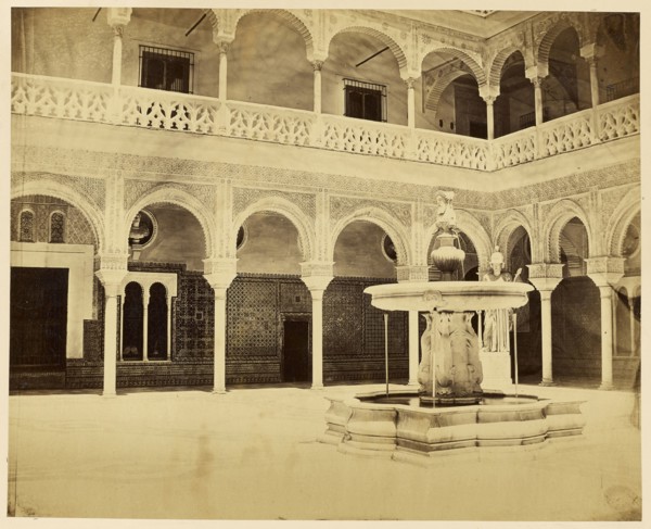 House of Pilate, Seville; H. Laurent, French, active Egypt and Paris, France 1860s - 1870s, Seville, Spain; about 1860 - 1870