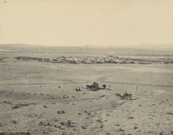Santo Domingo, New Mexico; John K. Hillers, American, 1843 - 1925, 1880; Platinum print; 24.4 x 31.6 cm 9 5,8 x 12 7,16 in