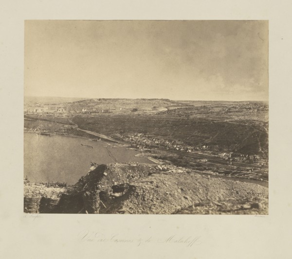 View of the Malakoff Barricks, Vue des Casernes de Malakoff, Jean-Charles Langlois, French, 1789 - 1870, 1855; Salted paper