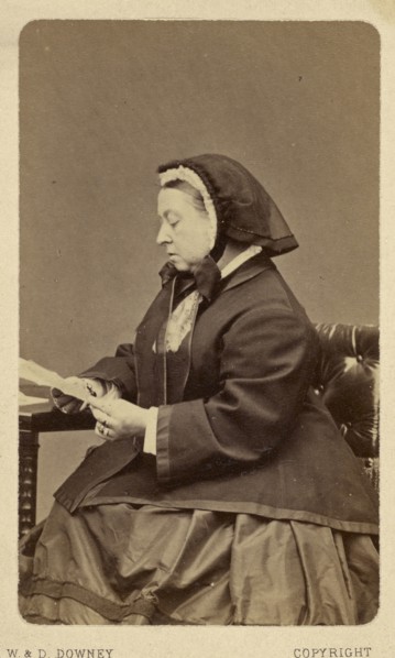 Queen Victoria; W. & D. Downey, British, active 1860 - 1920s, England; about 1880; Albumen silver print