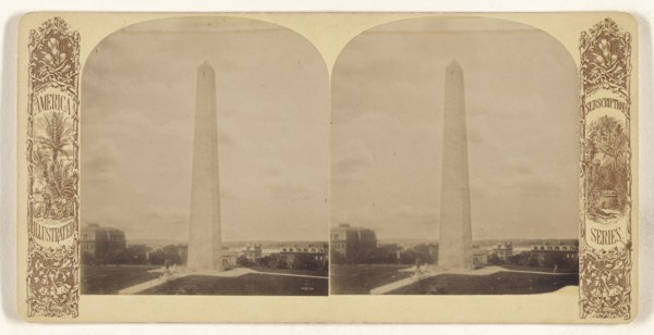 Bunker Hill Monument; American; about 1870 - 1880; Albumen silver print