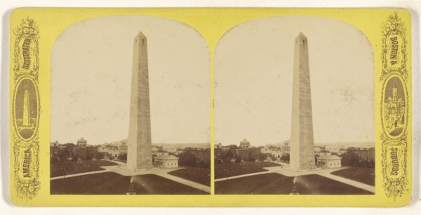 Bunker Hill Monument; American; about 1870 - 1880; Albumen silver print