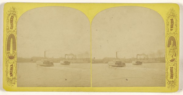 Boston Harbor; American; about 1870 - 1880; Albumen silver print