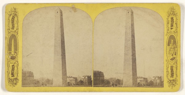 Bunker Hill Monument; American; about 1870 - 1880; Albumen silver print