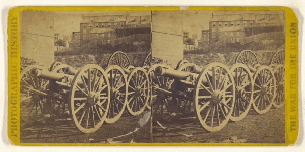 Captured Rebel Guns at the Rockets, Richmond, Va; Edward and Henry T. Anthony & Co., American, 1862 - 1902, about 1861 - 1865