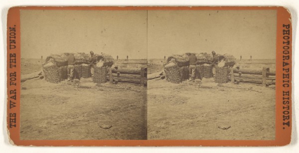 Union Picket line in front of rebel Fort Mahone, called by the soldiers  Fort Damnation,  Richmond, Va; Edward and Henry T