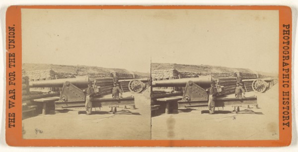 Ft. Brady, James River, Va. View showing part of Battery; Edward and Henry T. Anthony & Co., American, 1862 - 1902, about 1864