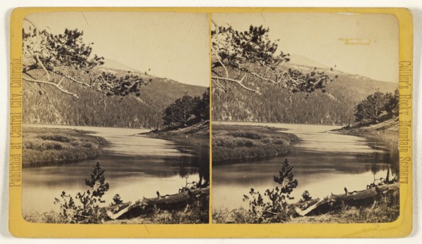 Chambers Lake, Looking West. Cache-a-la-Poudre, Colorado; Joseph Collier, American, born Scotland, 1836 - 1910, 1865 - 1870
