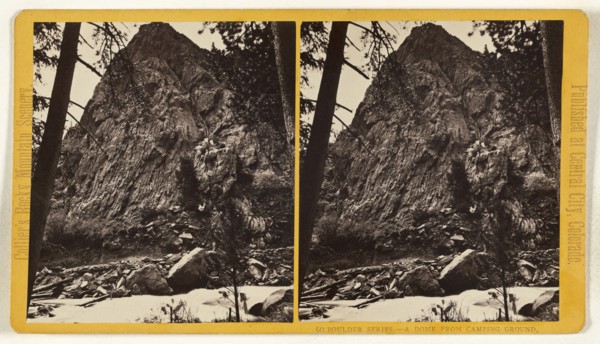 A Dome from Camping Ground. Boulder, Colorado; Joseph Collier, American, born Scotland, 1836 - 1910, 1865 - 1870; Albumen