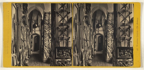 Warwick Castle - The Armoury; Henry T. Cooke & Son; about 1870; Albumen silver print
