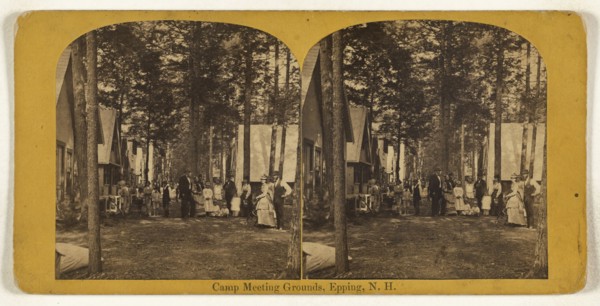 Camp Meeting Grounds, Epping, N.H; Oliver H. Copeland, American, 1836 - 1876, about 1875; Albumen silver print
