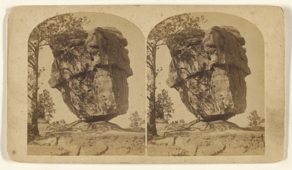 Balanced Rock; William Henry Jackson & Co; 1880 - 1890; Albumen silver print
