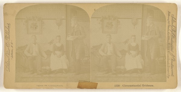 Circumstantial Evidence; Franklin G. Weller, American, 1833 - 1877, 1891; Albumen silver print
