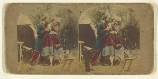 La Vivandiere; Attributed to London Stereoscopic Company, active 1854 - 1890, about 1865; Hand colored albumen silver print