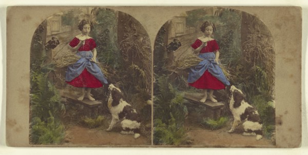 Dining Out, and Nothing for the Waiter; Attributed to London Stereoscopic Company, active 1854 - 1890, about 1860; Hand colored