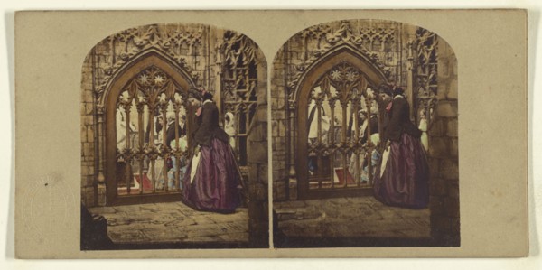 Broken Vows; London Stereoscopic Company, active 1854 - 1890, about 1860; Hand colored Albumen silver print