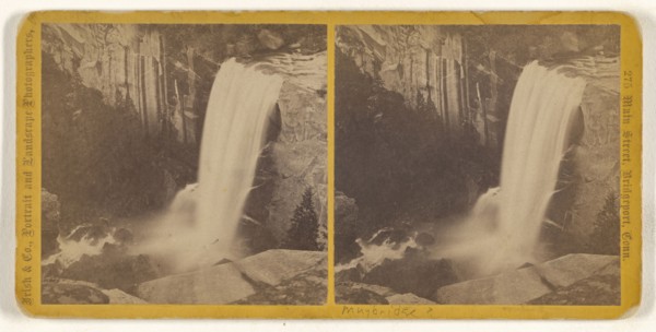 Vernal Fall, Height 350 feet; Unknown, or Irish & Company; about 1868; Albumen silver print