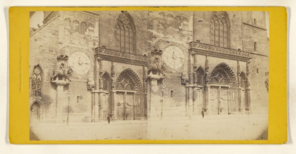 Cathedral at Basel, Switzerland; Jakob Höflinger, Swiss, 1819 - 1898, about 1870; Albumen silver print
