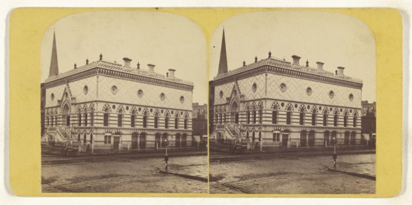 Academy of Design. New York City; American; about 1870; Albumen silver print