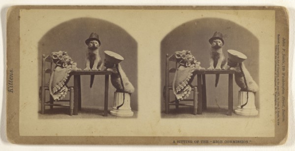 A Sitting of the  High Commission.; John P. Soule, American, 1827 - 1904, 1871; Albumen silver print