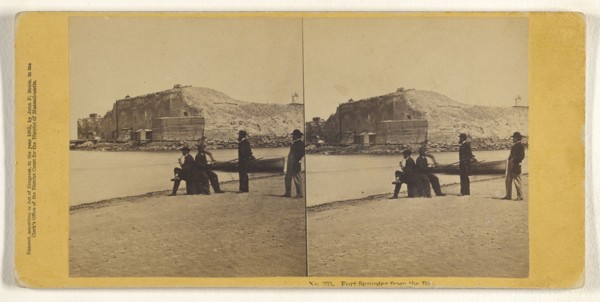 Fort Sumpter from the Bay; John P. Soule, American, 1827 - 1904, March - April, 1865; Albumen silver print