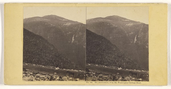Mt. Jefferson, from Mt. Washington Carriage Road; John P. Soule, American, 1827 - 1904, about 1861; Albumen silver print