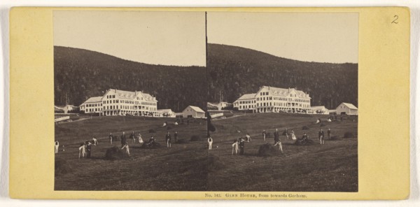 Glen House, from towards Gorham; John P. Soule, American, 1827 - 1904, about 1861; Albumen silver print
