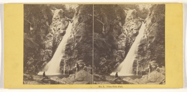 Glen Ellis Fall; John P. Soule, American, 1827 - 1904, about 1861; Albumen silver print