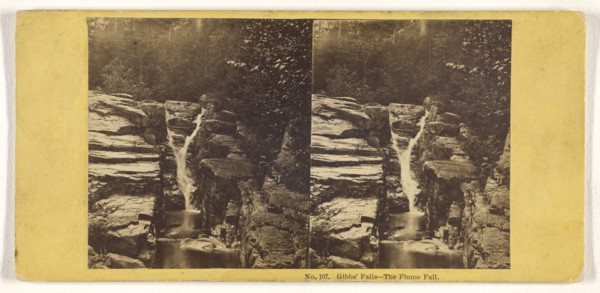 Gibbs Fall - The Flume Fall; John P. Soule, American, 1827 - 1904, about 1861; Albumen silver print