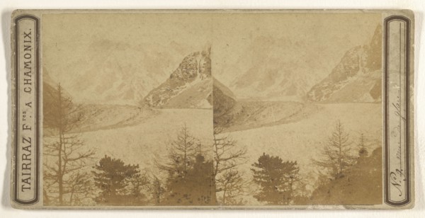 Mer de glace, Chamonix; Tairraz Frères; about 1865; Albumen silver print