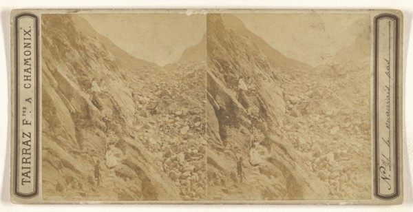 le mauvais pas; Tairraz & Cie; about 1865; Albumen silver print