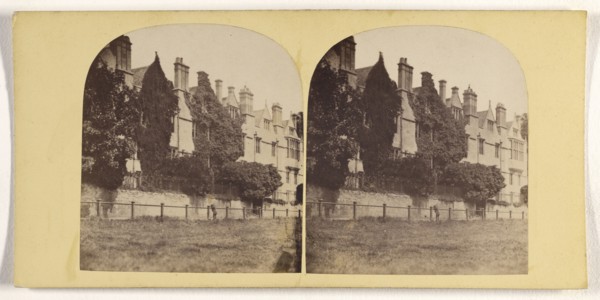 Merton College, Oxford; Stephen Thompson, British, about 1830 - 1893, 1860s; Albumen silver print